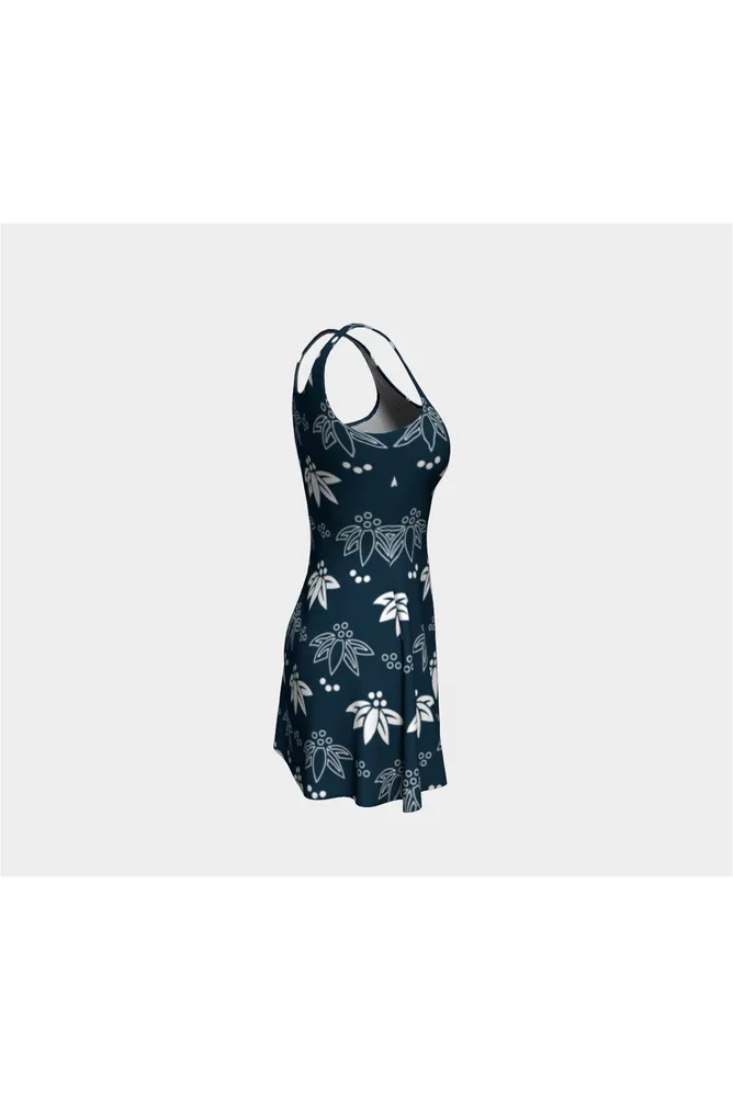 Abstract Flora Flare Dress