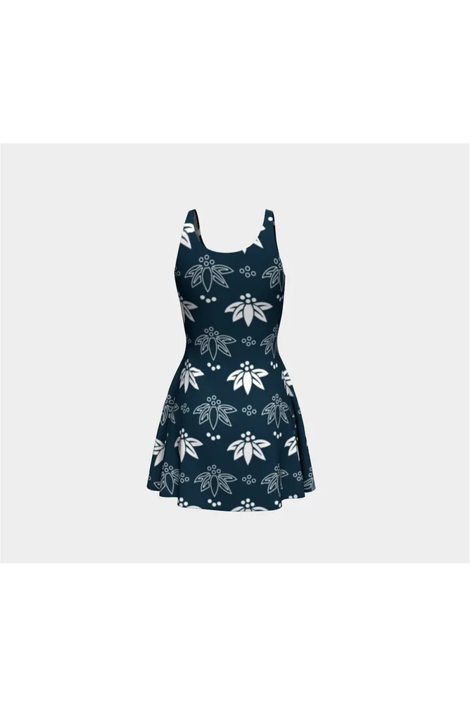 Abstract Flora Flare Dress