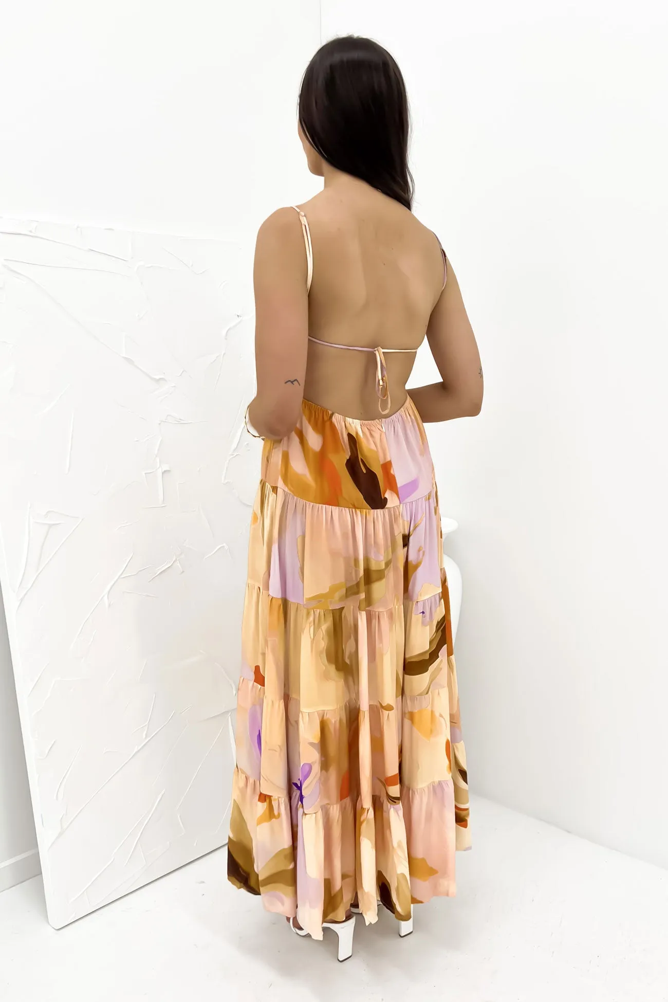 Anisa Maxi Dress Peach