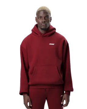 Basic Hoodie Wine Red