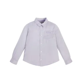 Big Boys Classic Poplin Pin Striped Button Up Shirt