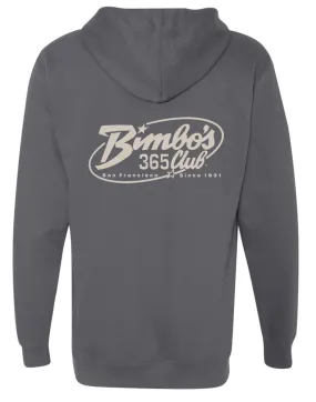 Bimbo's "Logo of the 90's" Solid Grey Hoodie