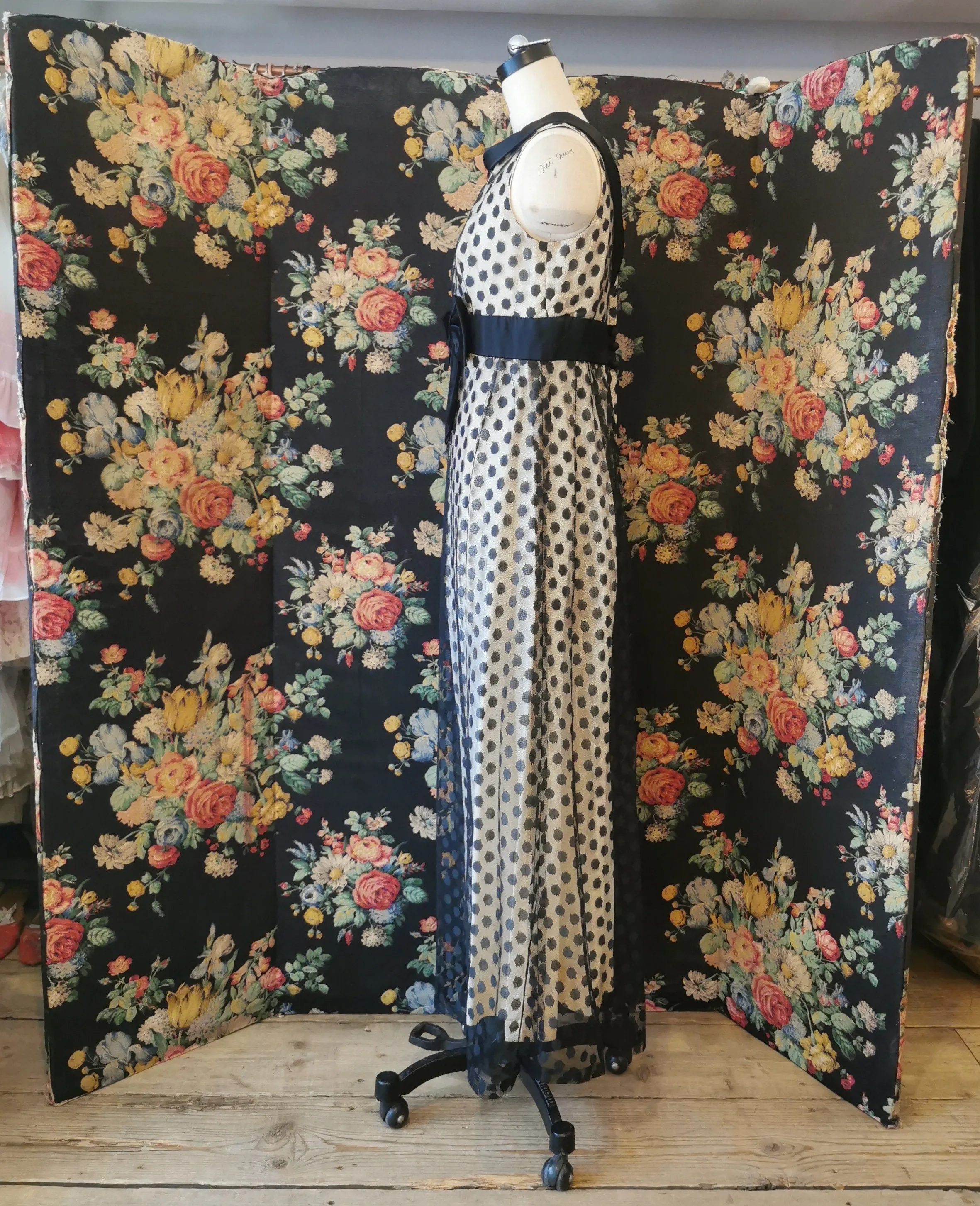 Blane's polka dot maxi dress