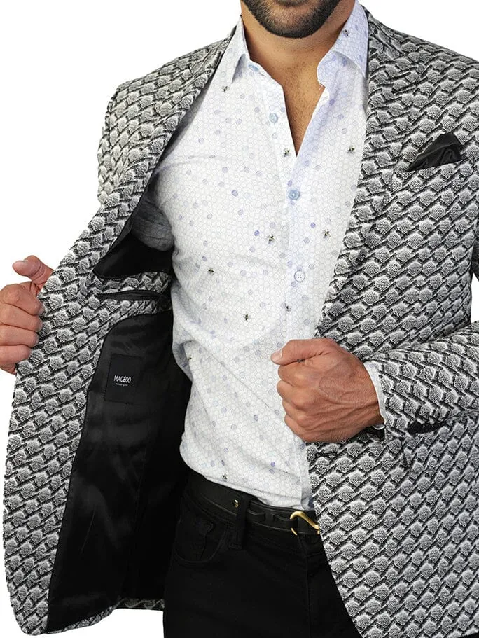 Blazer Descartes Chess Grey