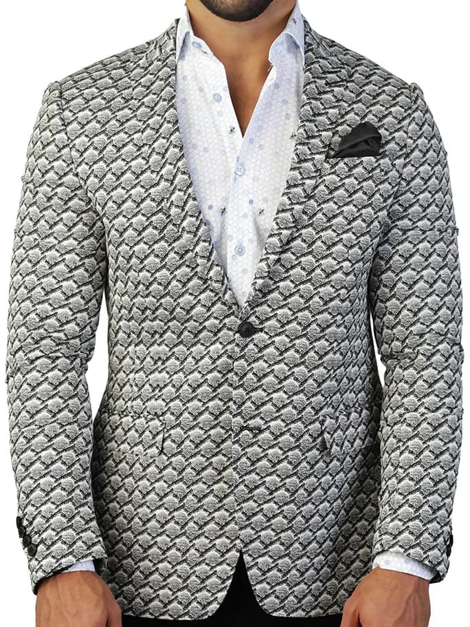 Blazer Descartes Chess Grey