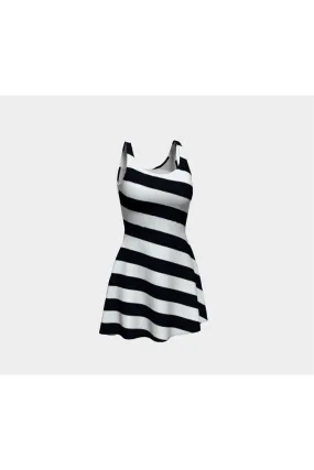 Bold Stripe Flare Dress