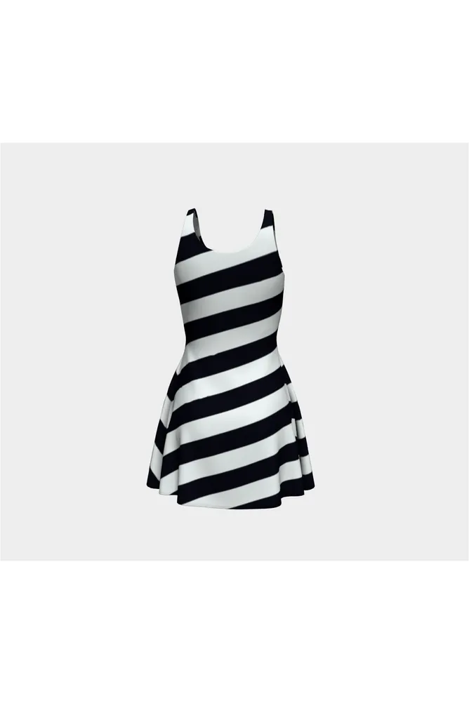 Bold Stripe Flare Dress