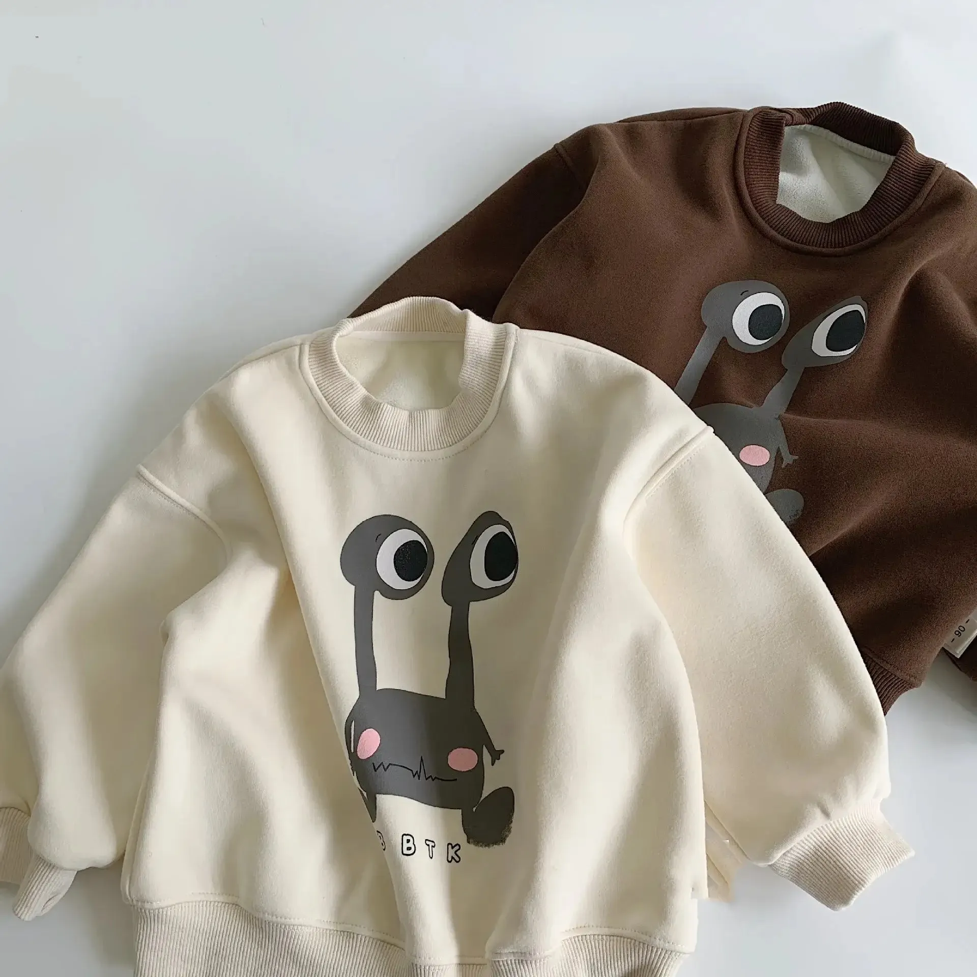 Cartoon Print Crew Neck Sweatshirt