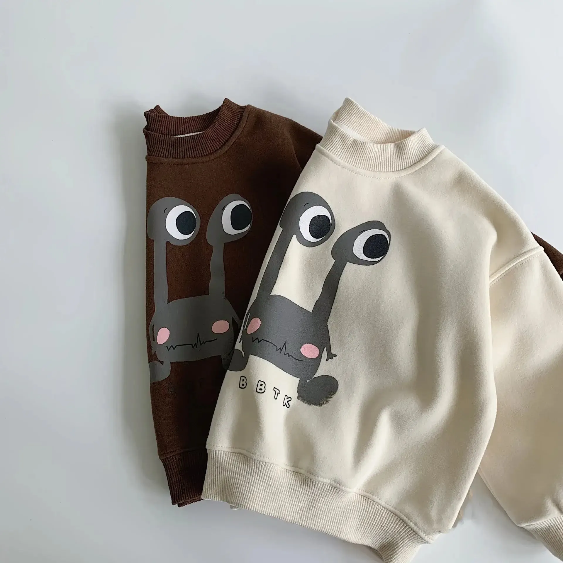 Cartoon Print Crew Neck Sweatshirt