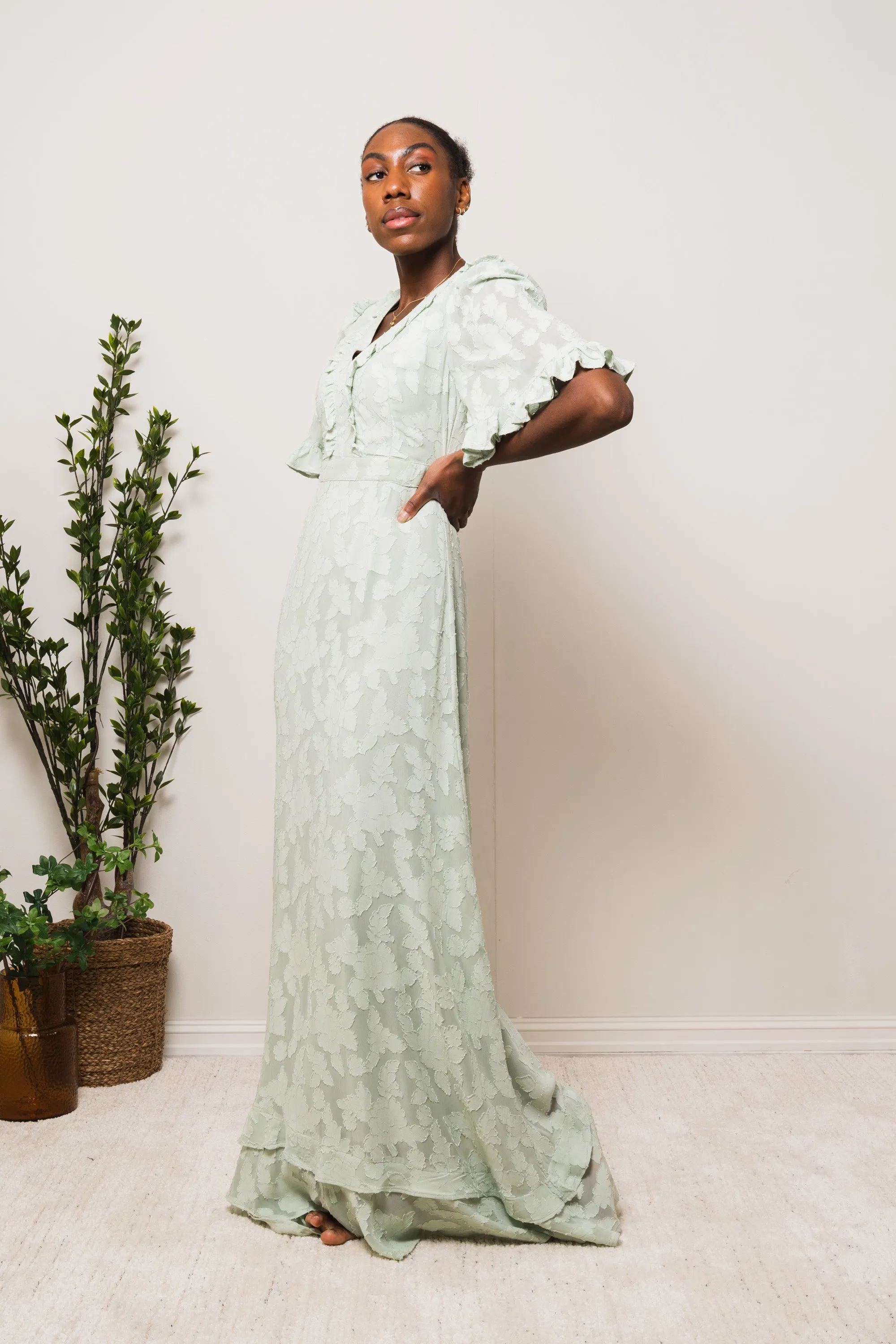 Catalina Maxi Dress - Pastel Green