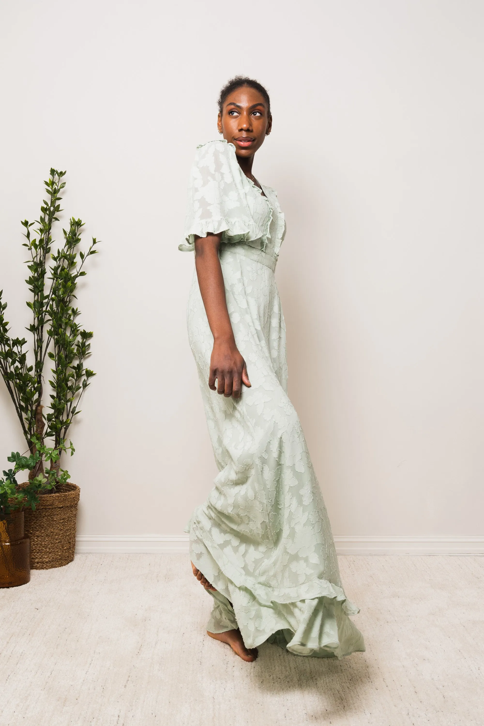 Catalina Maxi Dress - Pastel Green