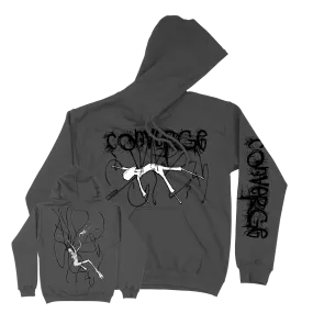 Converge "Forsaken" Premium Pigment-Dyed Black Hooded Sweatshirt