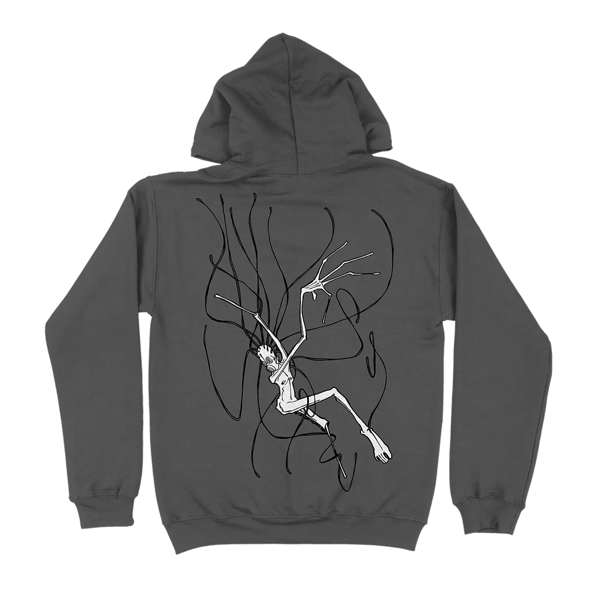 Converge "Forsaken" Premium Pigment-Dyed Black Hooded Sweatshirt