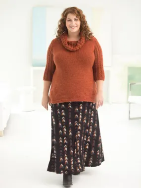 Curvy Girl® Cowl Neck Tunic (Knit)