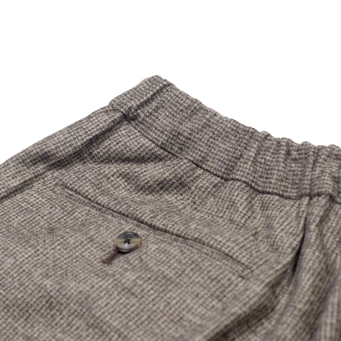 Easy pants in brown puppytooth wool flannel (separates)