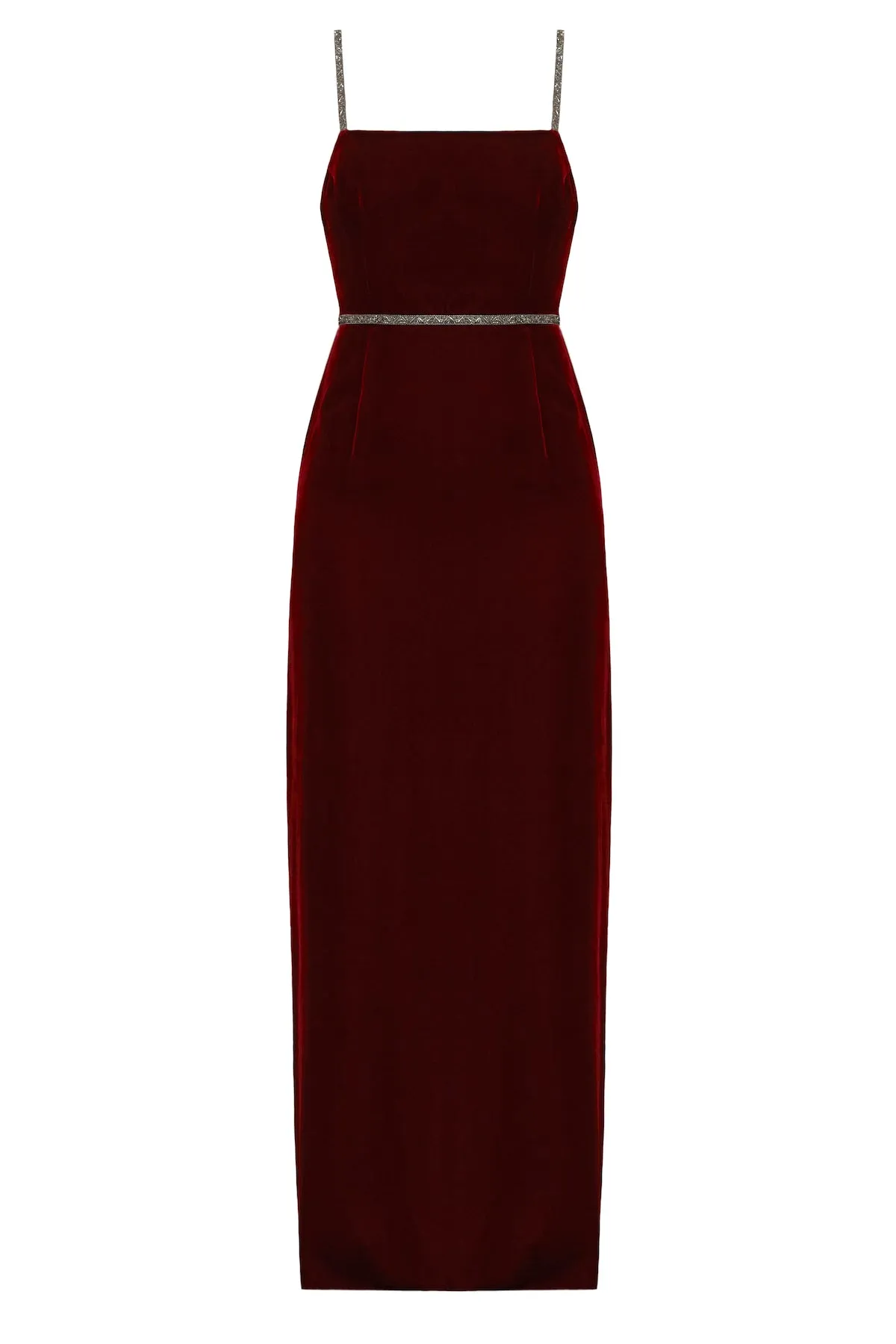 ENIGMA red wine evening maxi dress