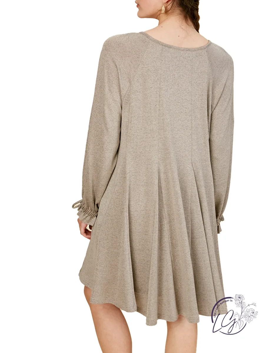 Enough For You Flare Knit Dress