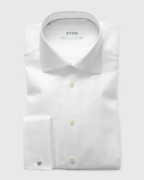 ETON 10001233700 WHITE TEXTURED TWILL CONTEMPORARY FC SHIRT