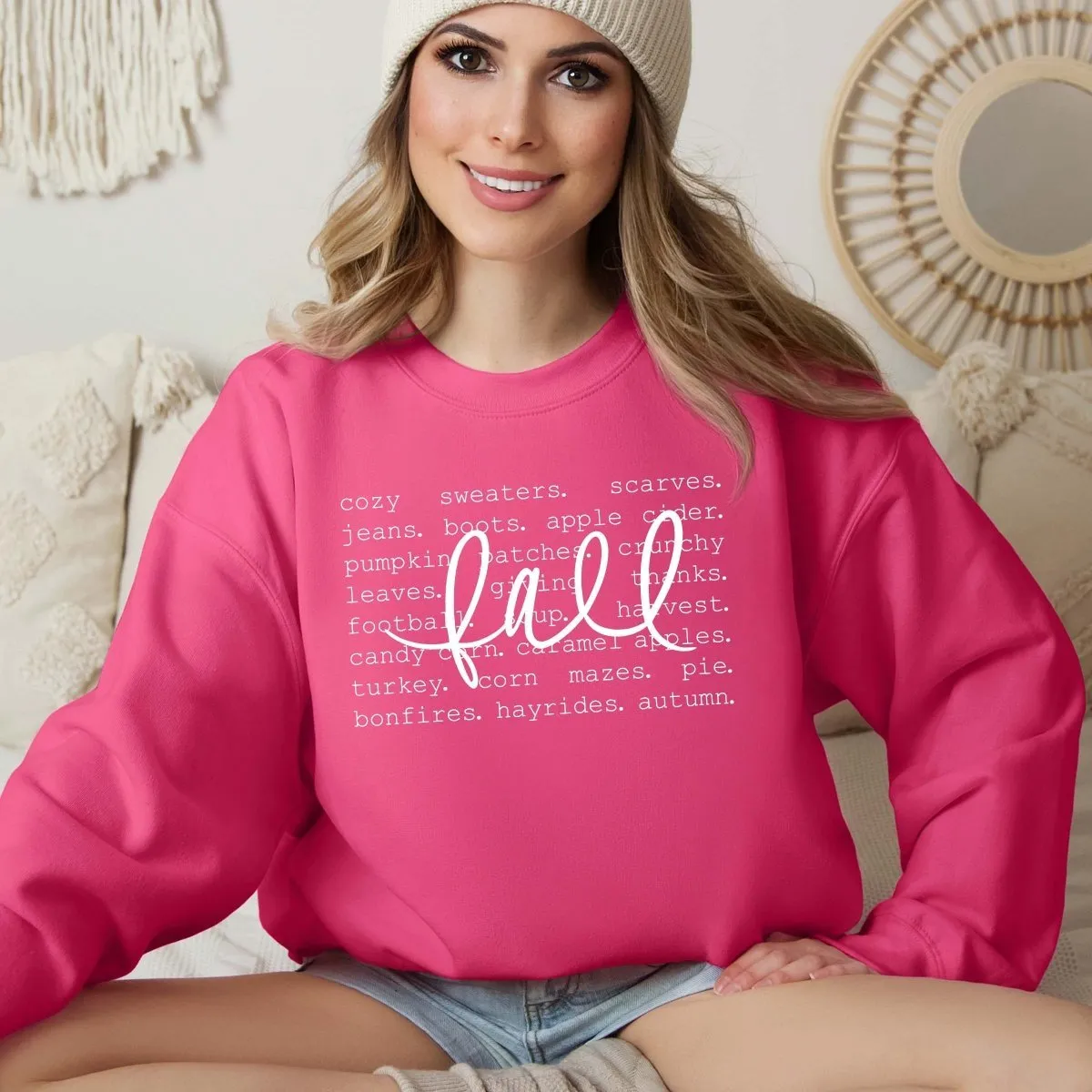 Fall Cozy Sweaters Wholesale Graphic Sweatshirt - Fast Shipping