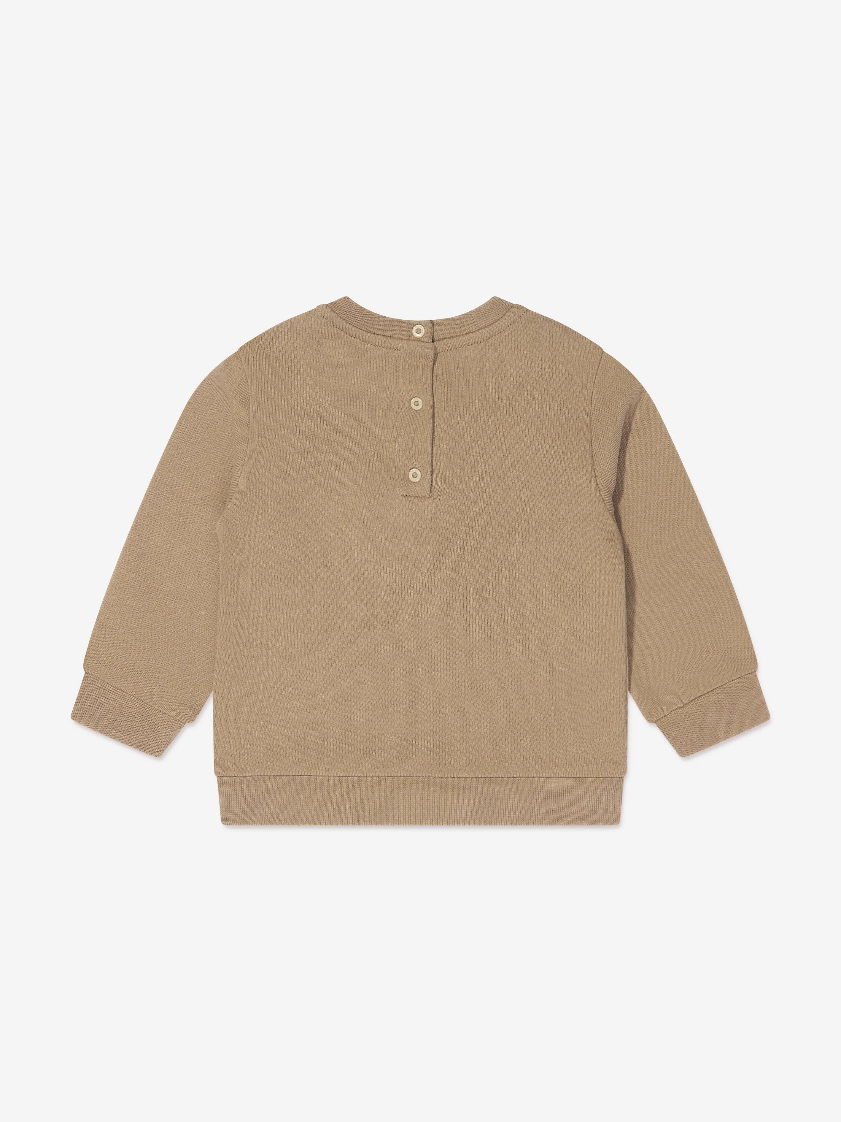 Fendi Baby Logo Sweatshirt in Beige