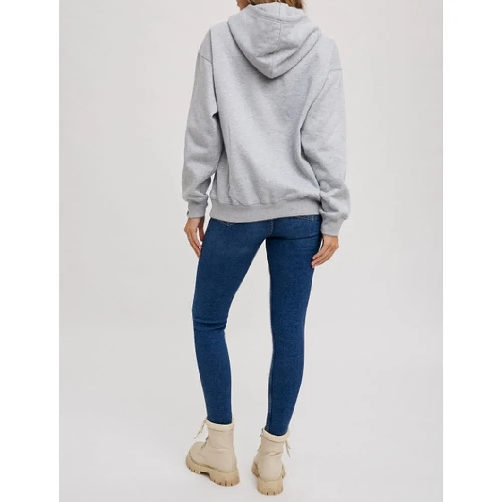 Jessica Brushed Terry Hooded Sweatshirt