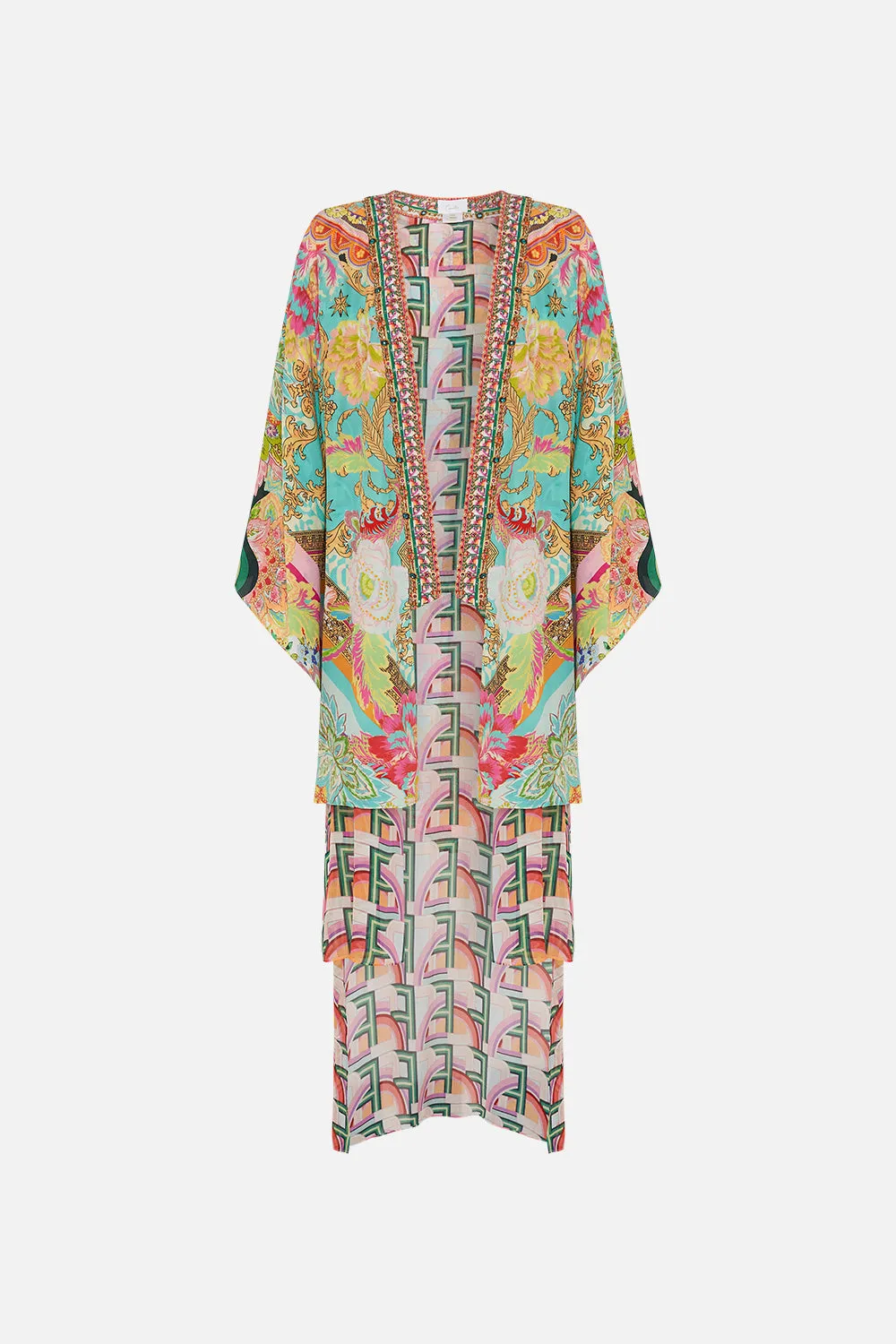 KIMONO WITH LONG UNDERLAYER AN ITALIAN WELCOME