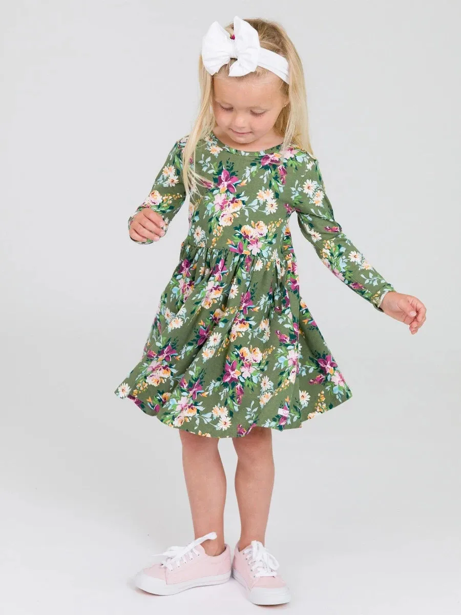 Knit Twirl Dress - Enchanted Garden