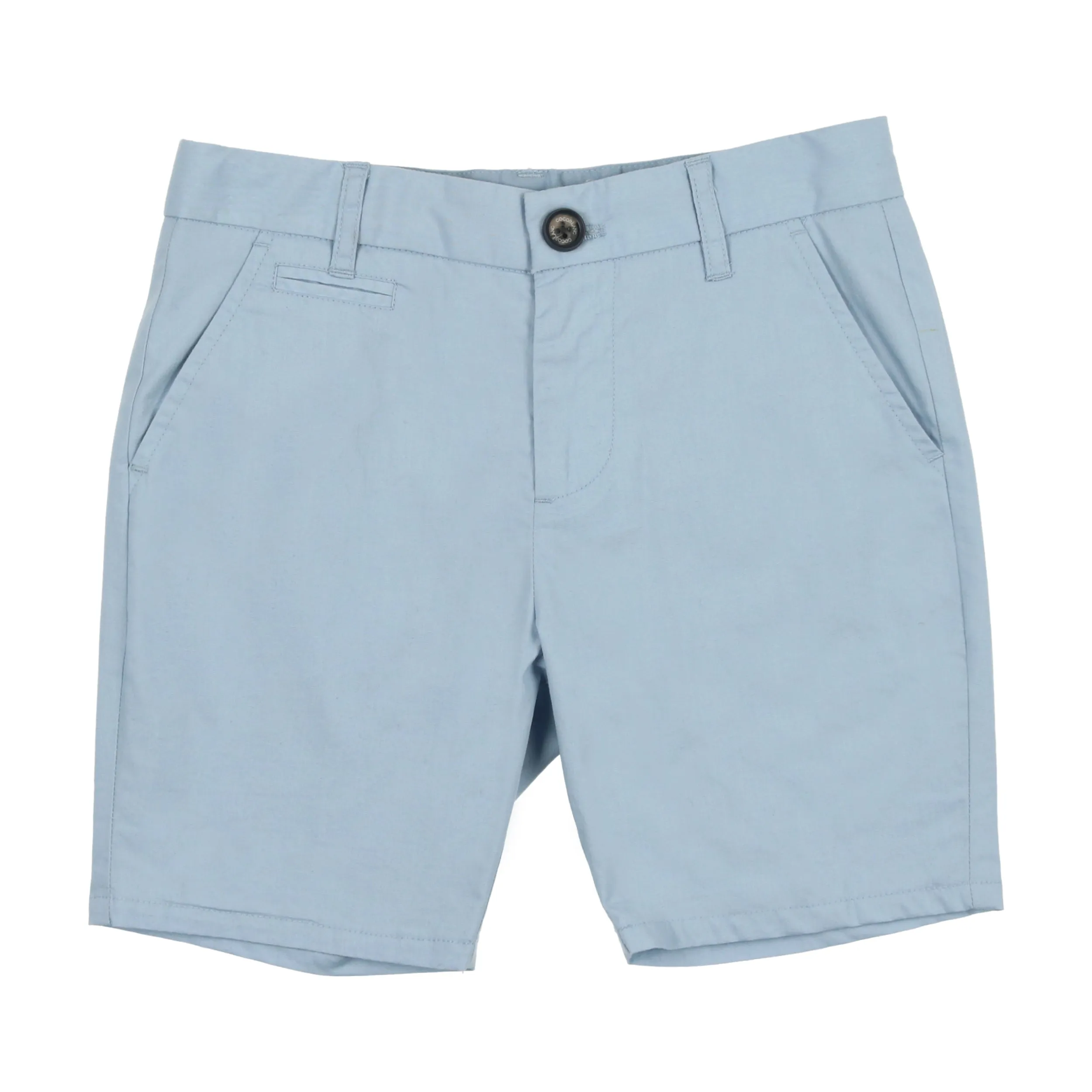 Light Blue Poplin Shorts