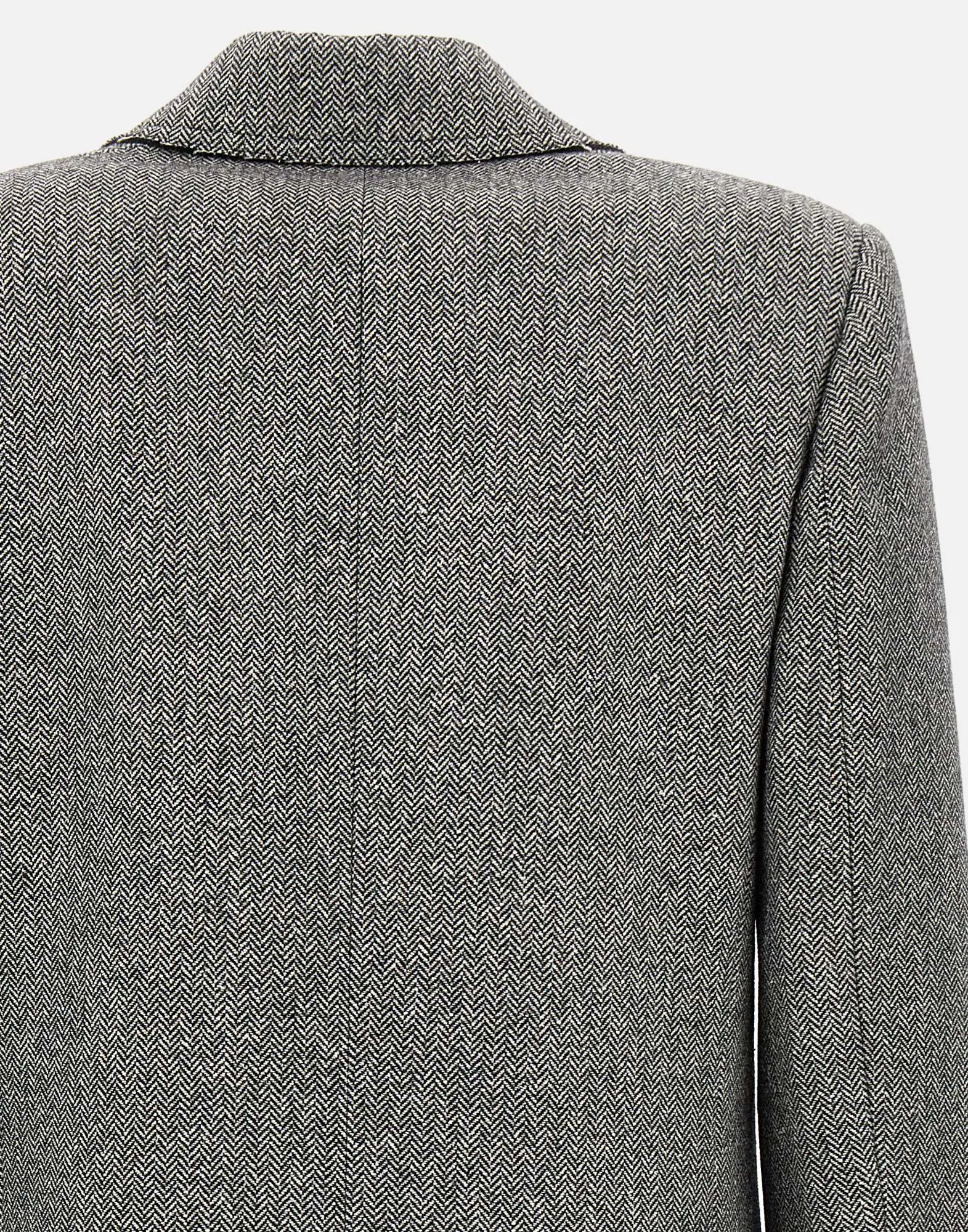 Light Gray Herringbone Blazer