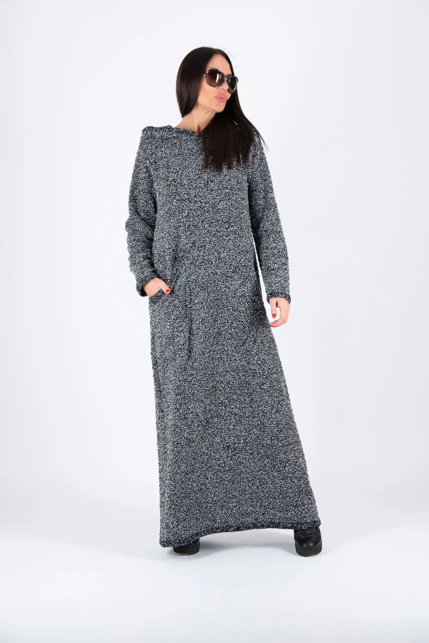 LINDA Hooded Knitted Dress