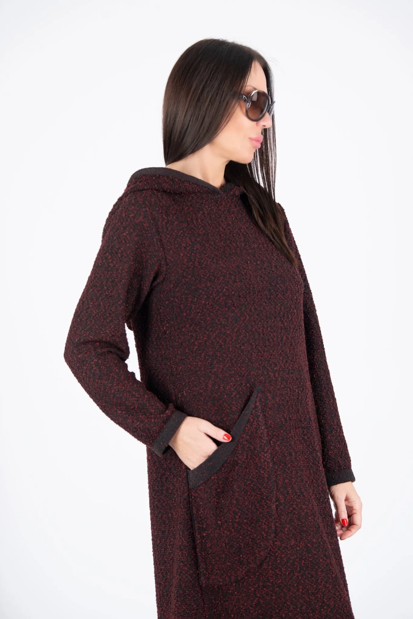 LINDA Hooded Knitted Dress