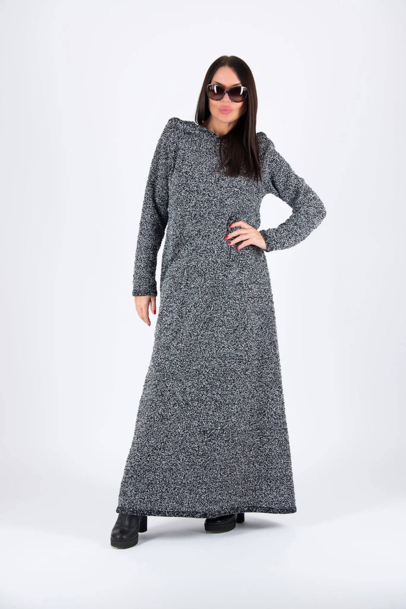 LINDA Hooded Knitted Dress