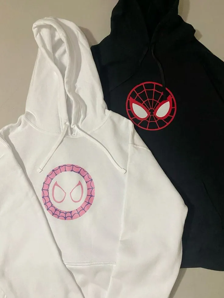 Marvel Spiderman Printed Couples Matching Oversized Hoodie - Pack of 2