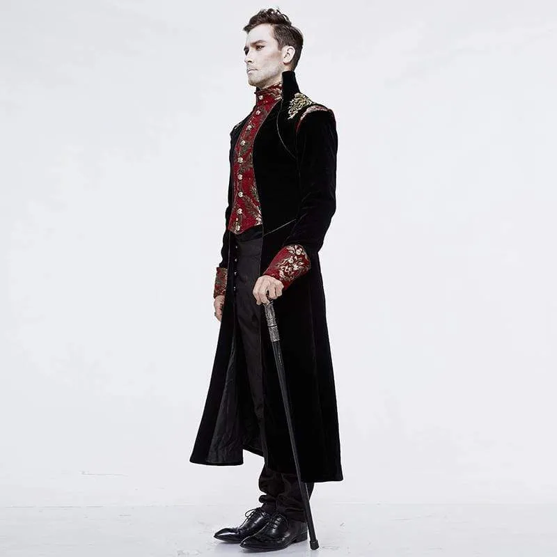 Men's Goth Jacquard Dovetail Overcoat