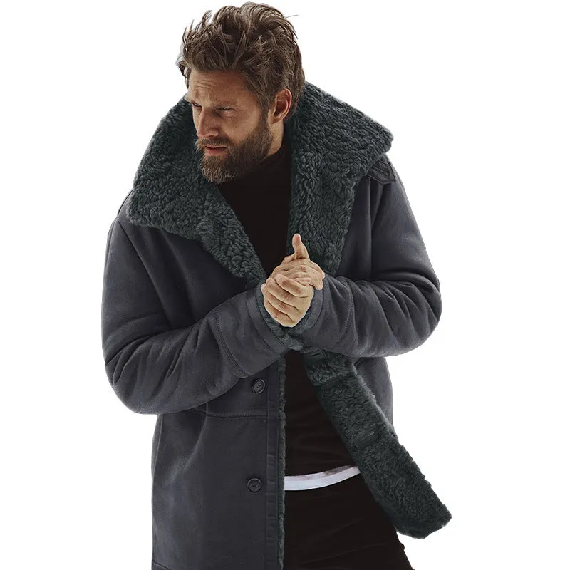 Men's Jacket Winter Warm Lamb Lining Jacket