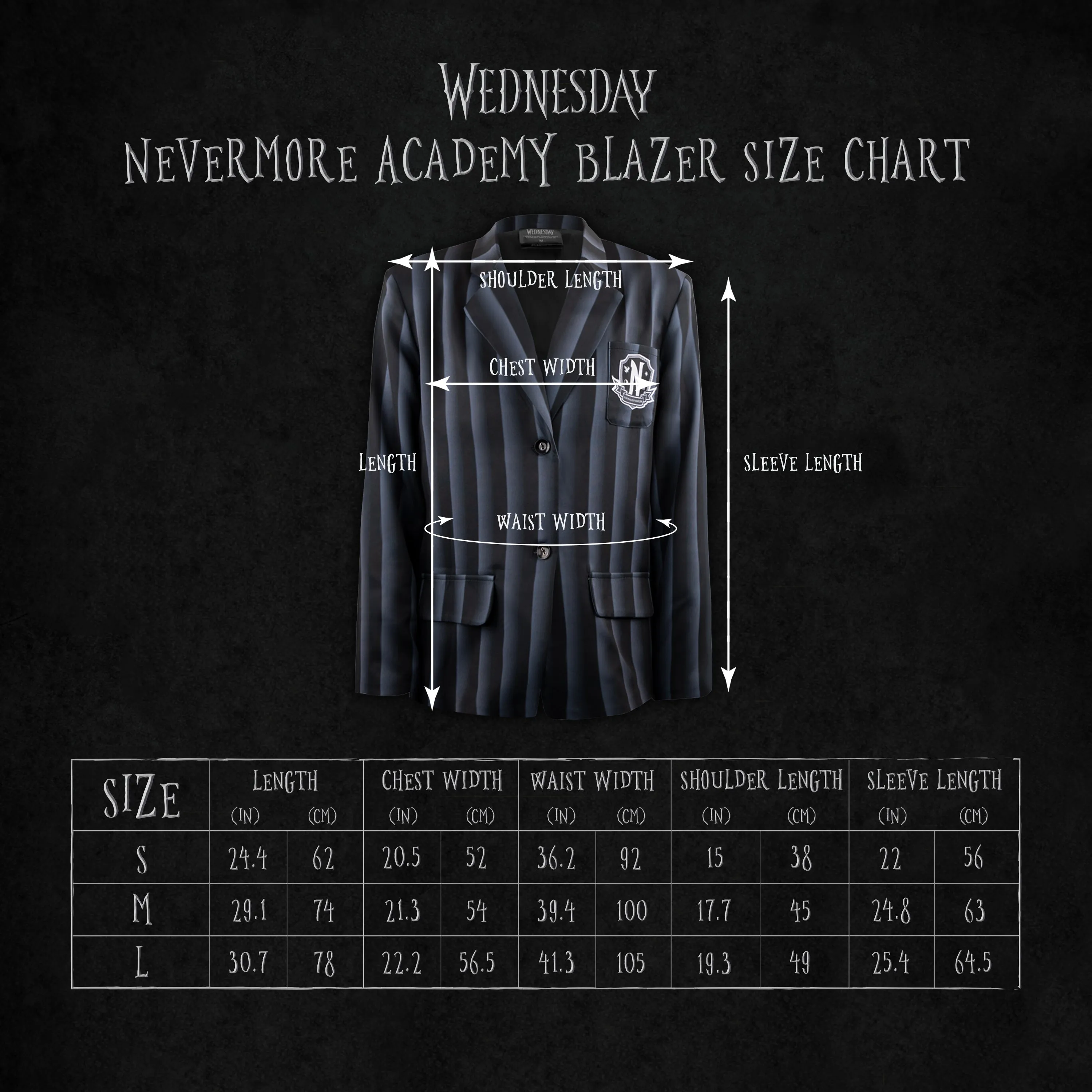 Nevermore Academy Black Blazer