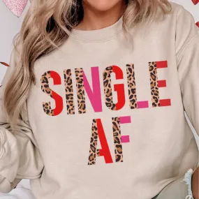 Online Exclusive | Single AF Cheetah and Color Block Graphic Sweatshirt in Cream