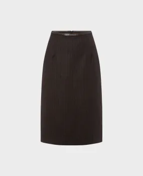 Pencil Wool Skirt