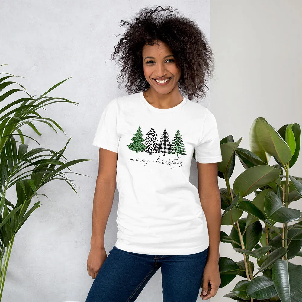 Plaid Christmas Trees Merry Christmas Shirt