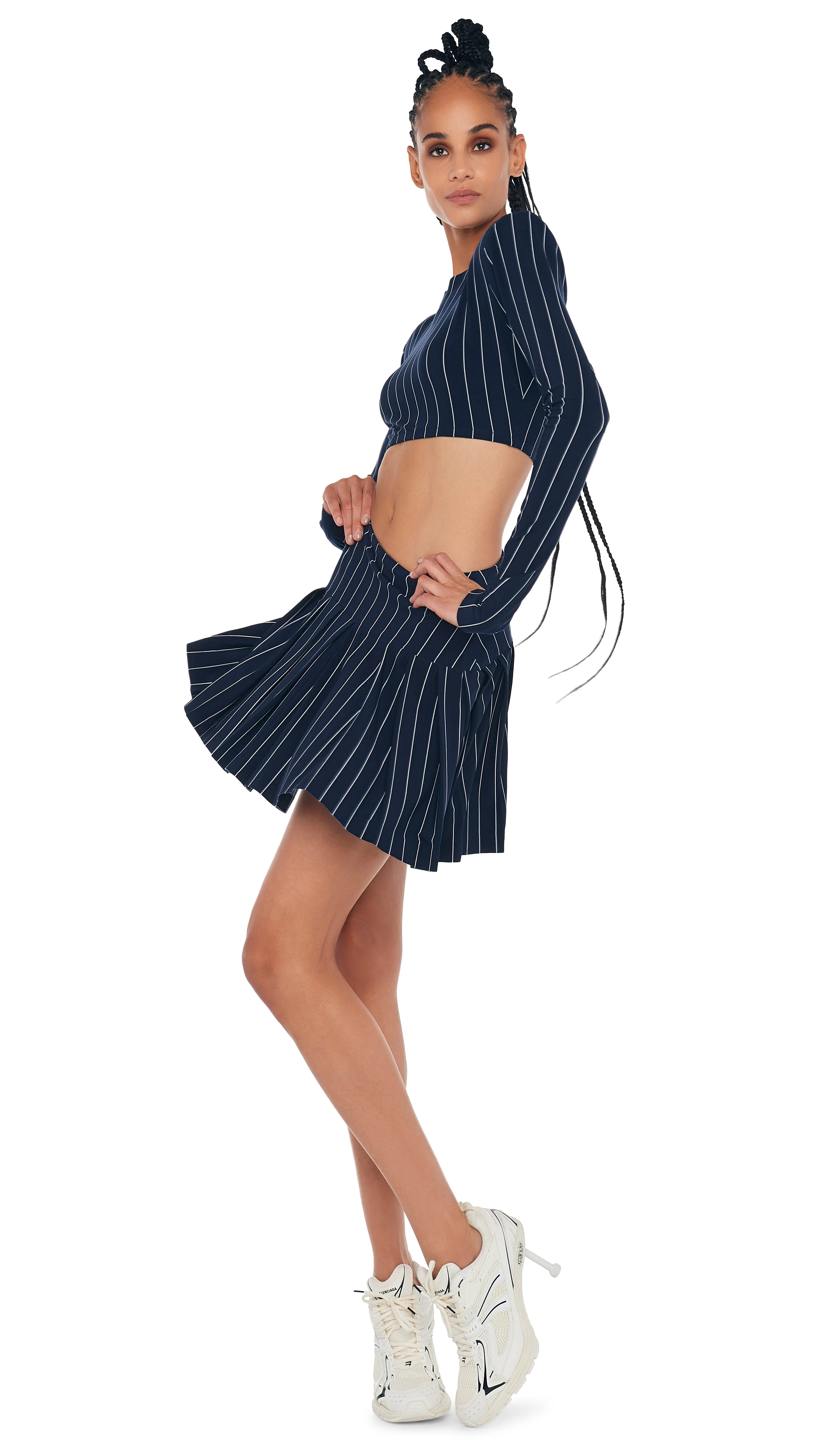 PLEATED MINI SKIRT