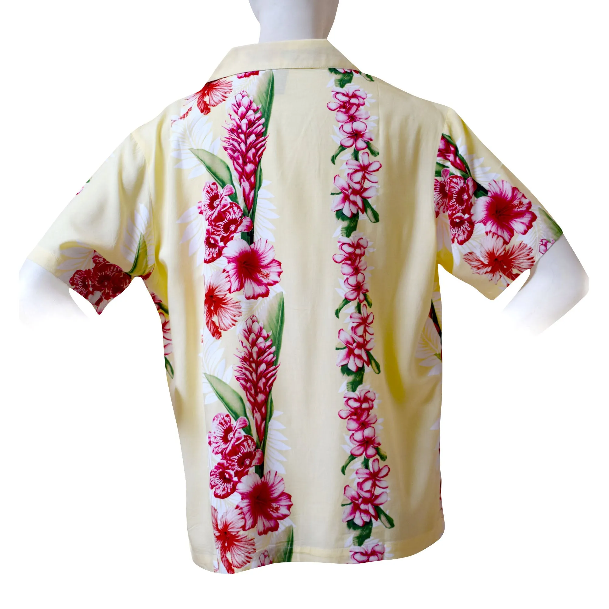 Plumeria Panel Women's Aloha Shirt