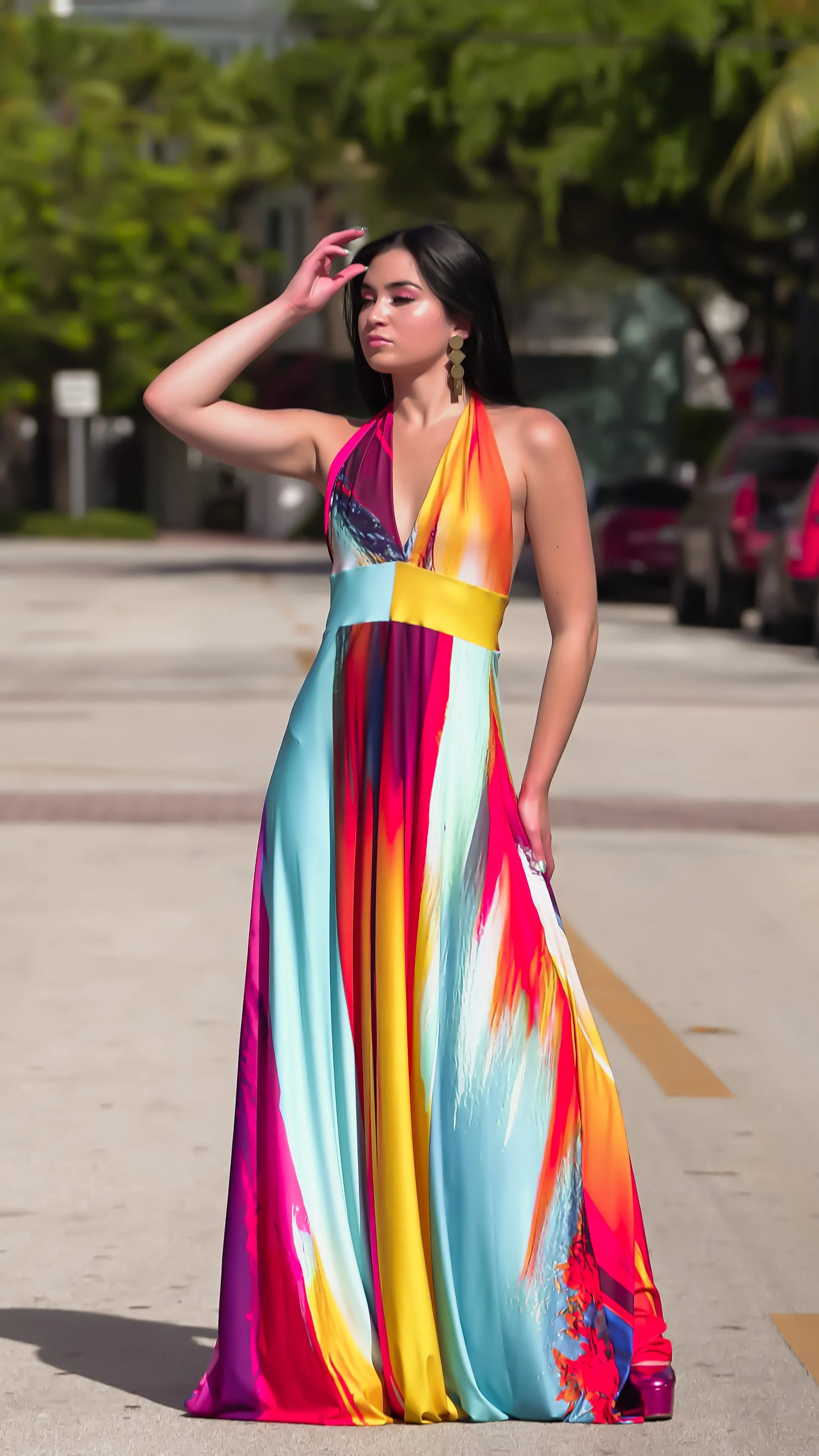 "Around the World" Zola Maxi Dress, Holi