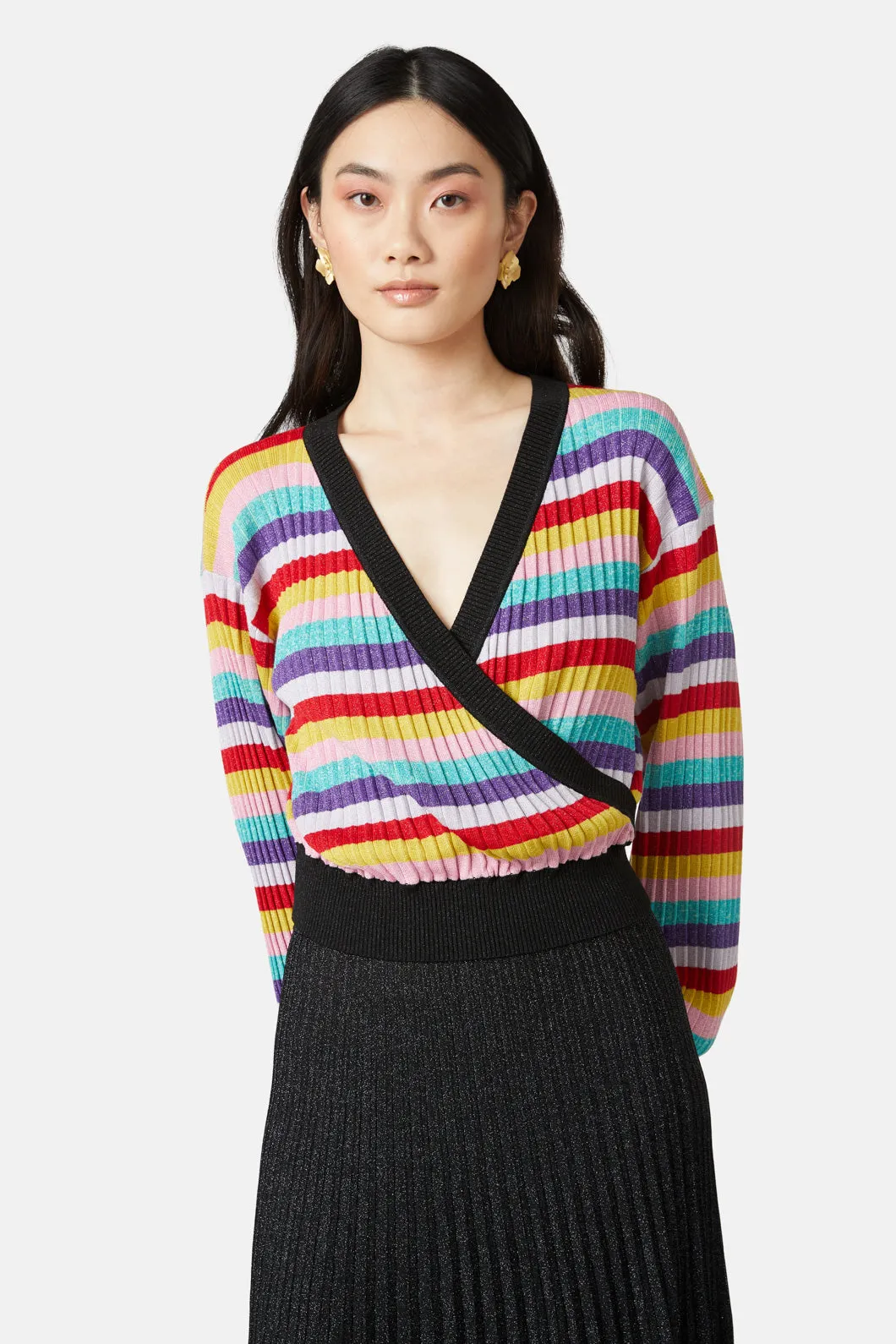 Rainbow Lurex Knit Top