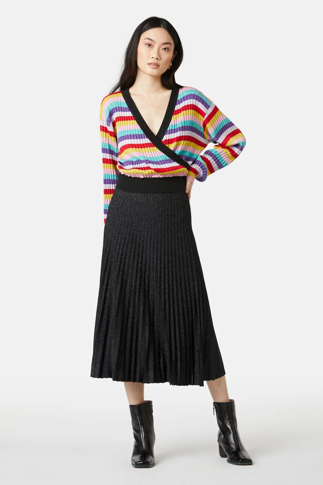 Rainbow Lurex Knit Top