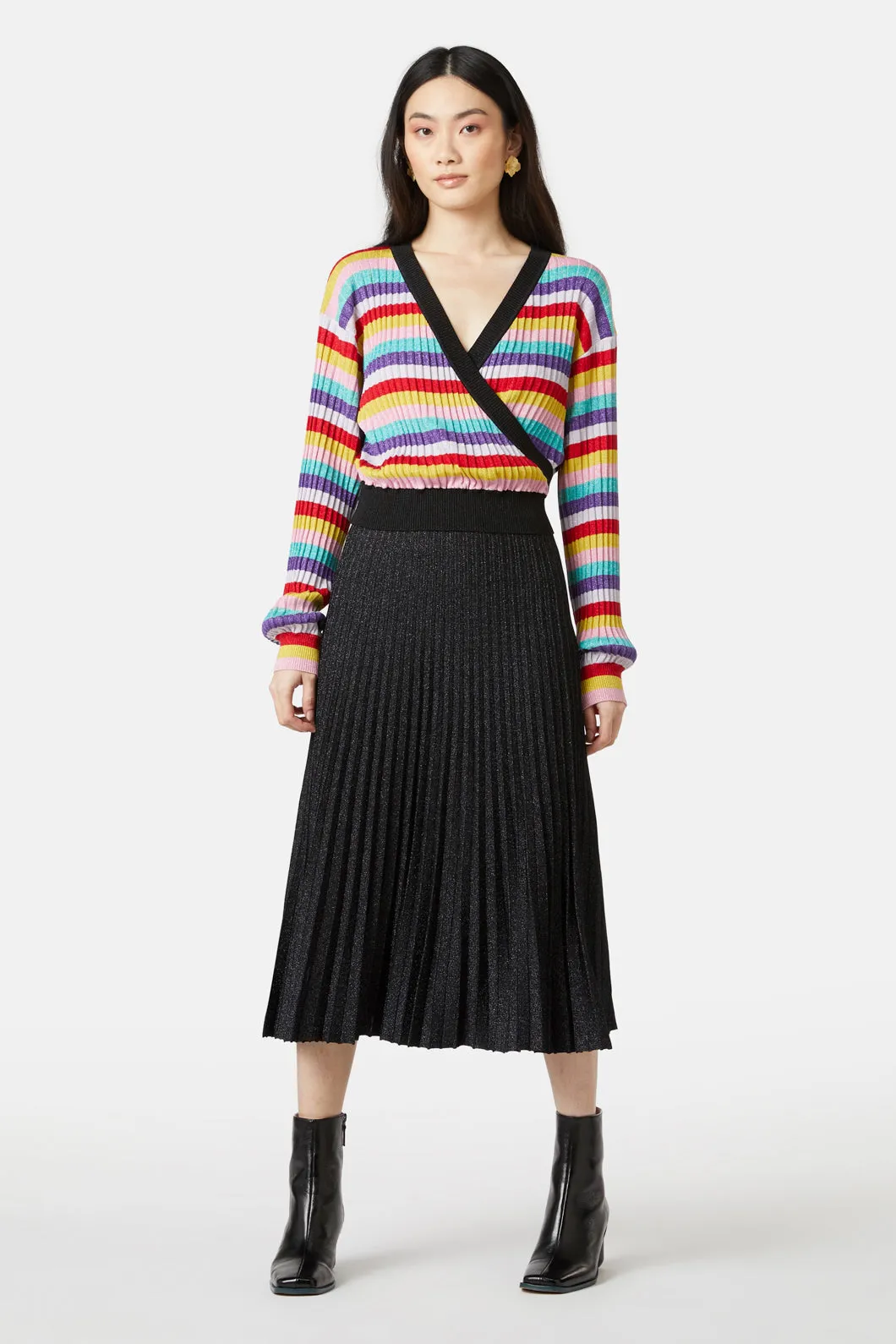 Rainbow Lurex Knit Top