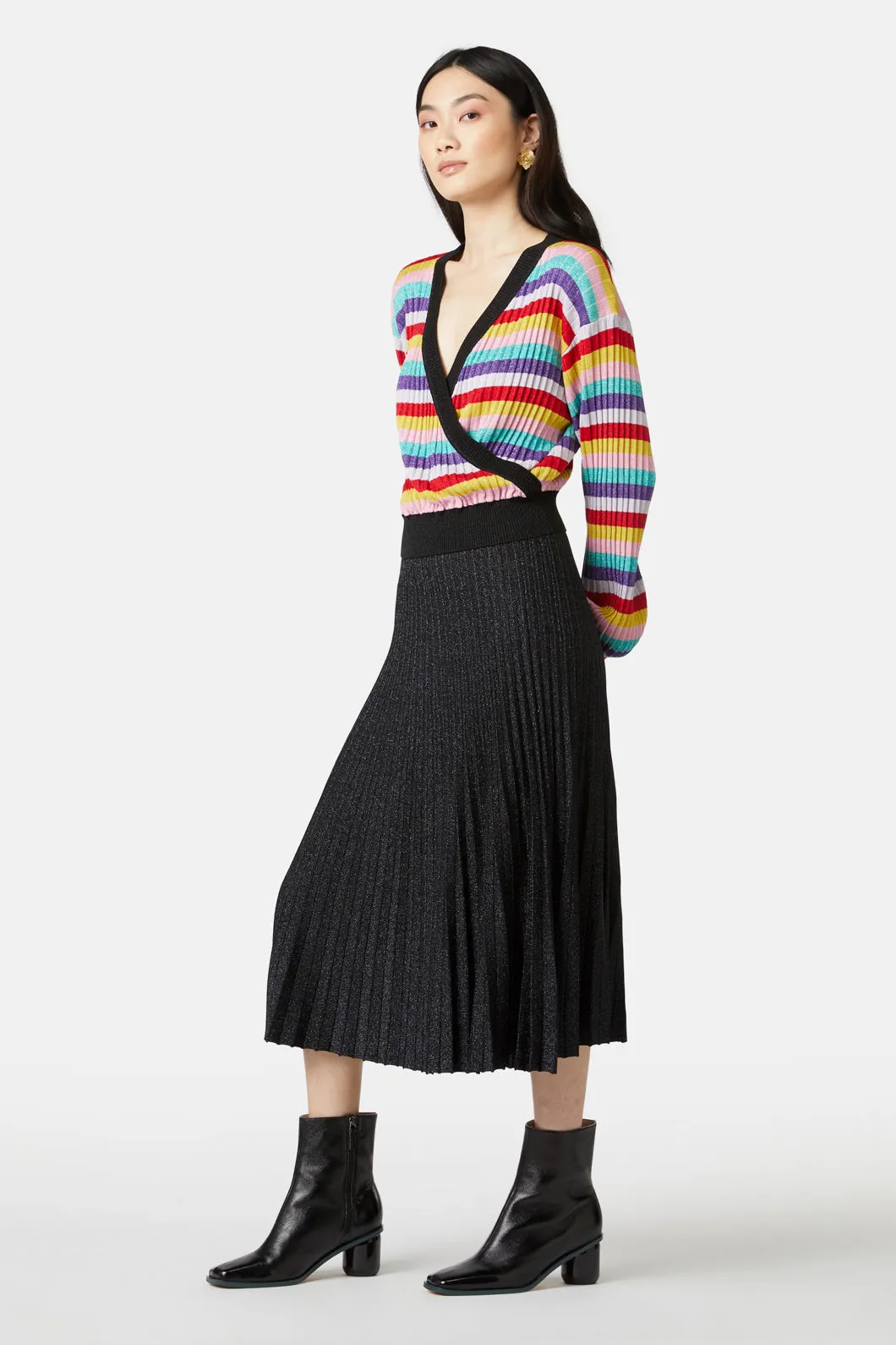 Rainbow Lurex Knit Top