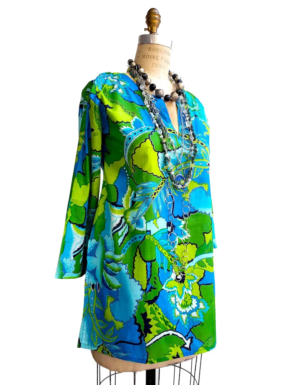 Raja Cotton Tunic Floral Paisley