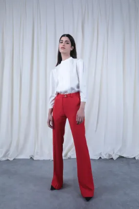 Red High-waisted Pants