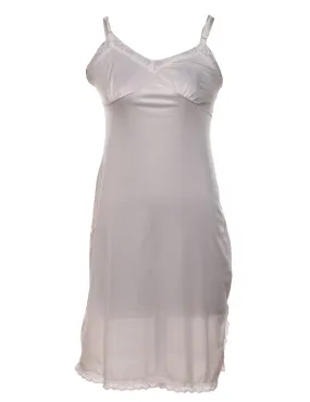 Silky Off-White Slip Dress - XS