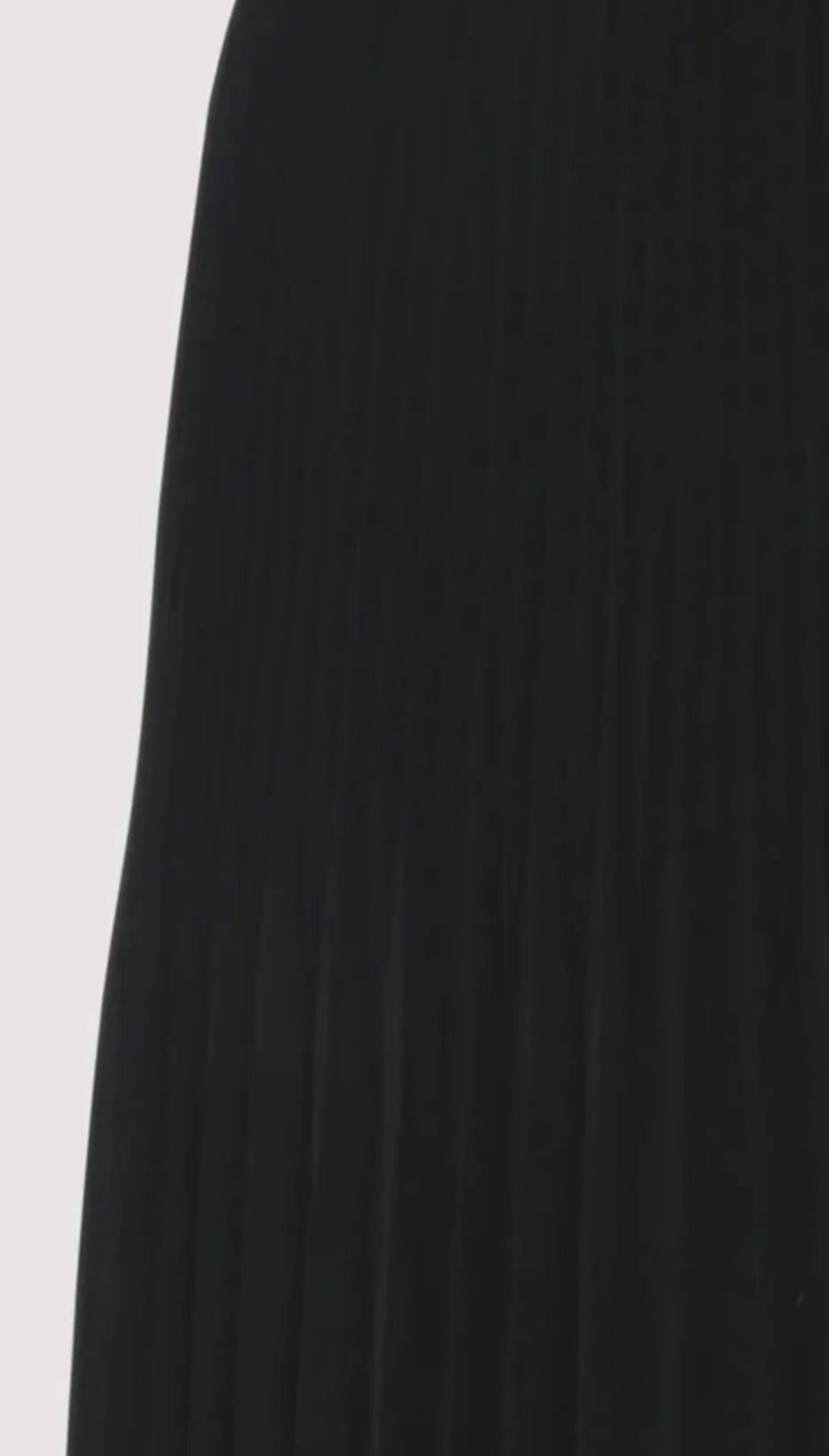 SLATE SPLIT PLEATED SATIN SKIRT 29INCHES BLACK